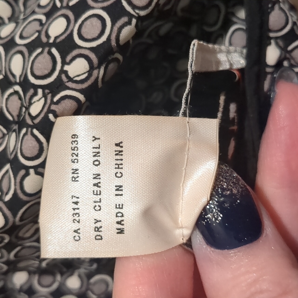 Talbots | Black Solid Black Print Reversible Quil… - image 3